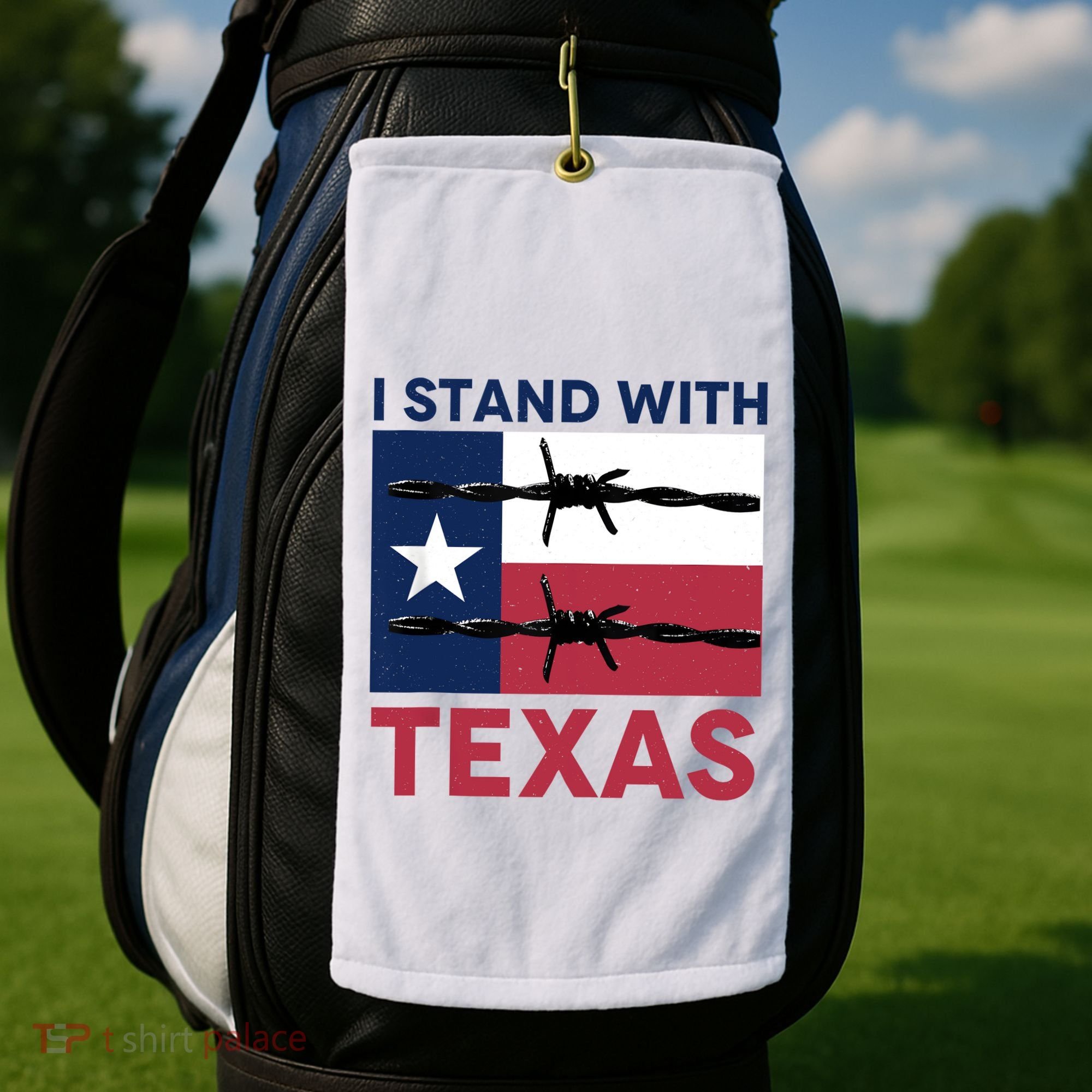 I Stand With Texas Golf Towel