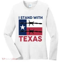 I Stand With Texas Women's Long Sleeve Shirt thumb 0