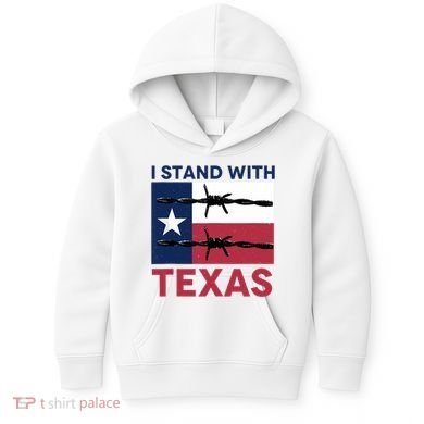 I Stand With Texas Kids Hoodie