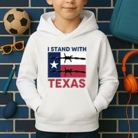 I Stand With Texas Kids Hoodie thumb 2