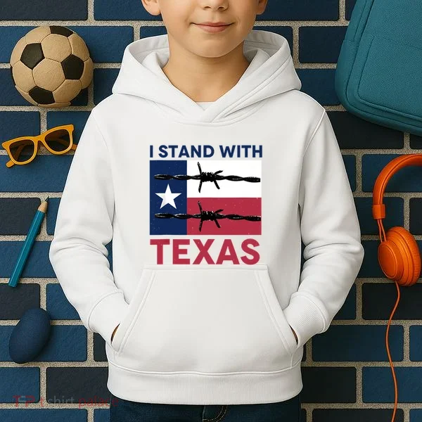 I Stand With Texas Kids Hoodie