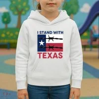 I Stand With Texas Kids Hoodie thumb 3