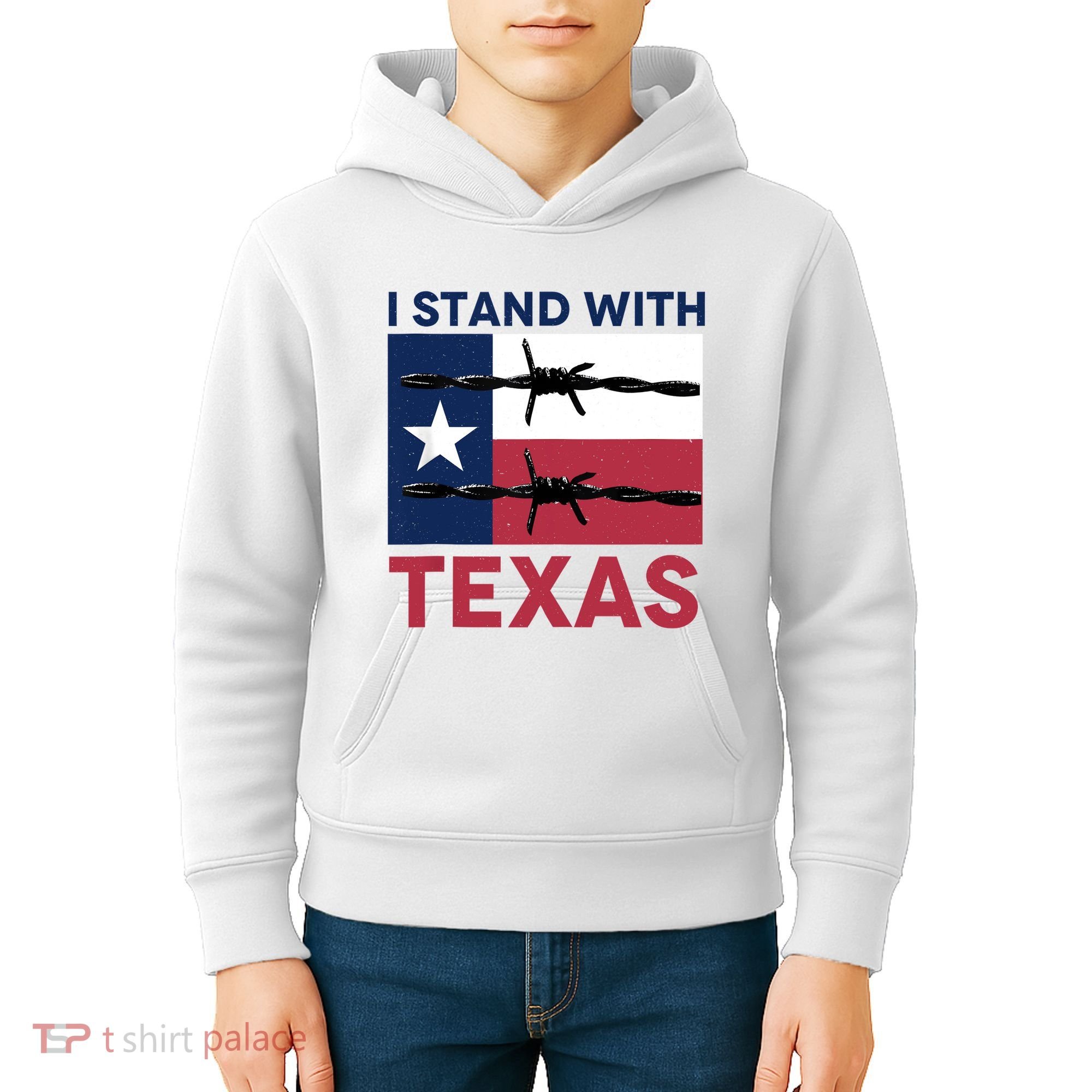I Stand With Texas Kids Hoodie