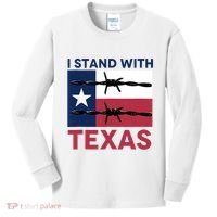 I Stand With Texas Kids Long Sleeve Shirt thumb 0