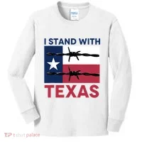 I Stand With Texas Kids Long Sleeve Shirt thumb 0