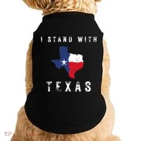 I Stand With Texas Doggie Tank thumb 0