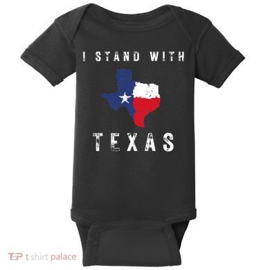 I Stand With Texas Baby Bodysuit