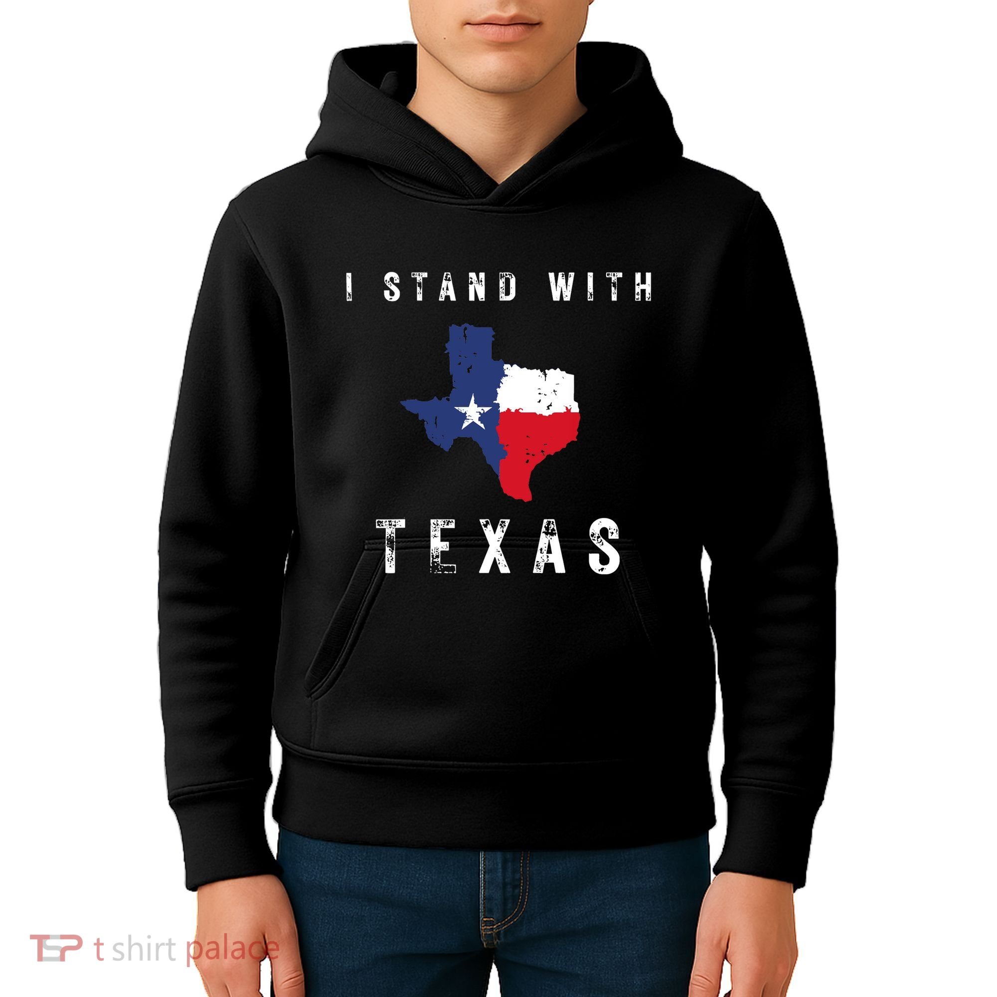 I Stand With Texas Kids Hoodie