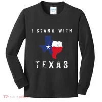 I Stand With Texas Kids Long Sleeve Shirt thumb 0