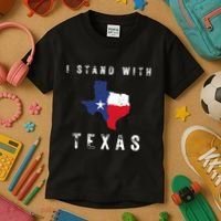 I Stand With Texas Kids T-Shirt thumb 3
