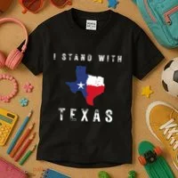 I Stand With Texas Kids T-Shirt thumb 3