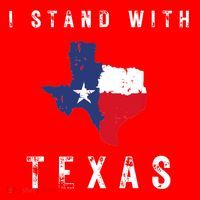 I Stand With Texas Santa Hat thumb 1