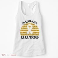 In September We Wear Gold Childhood Cancer Ribbon Women's Tank Top thumb 0