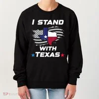 I Stand With Texas Women's Sweatshirt thumb 0