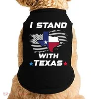 I Stand With Texas Doggie Tank thumb 0