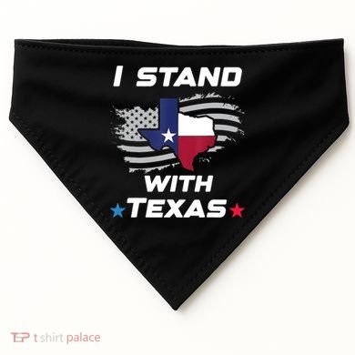 I Stand With Texas USA-Made Doggie Bandana