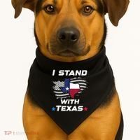 I Stand With Texas USA-Made Doggie Bandana thumb 1