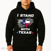 I Stand With Texas Hoodie thumb 2