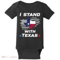 I Stand With Texas Baby Bodysuit thumb 0