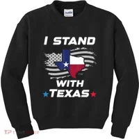 I Stand With Texas Kids Sweatshirt thumb 0