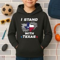 I Stand With Texas Kids Hoodie thumb 2