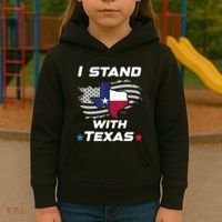I Stand With Texas Kids Hoodie thumb 3