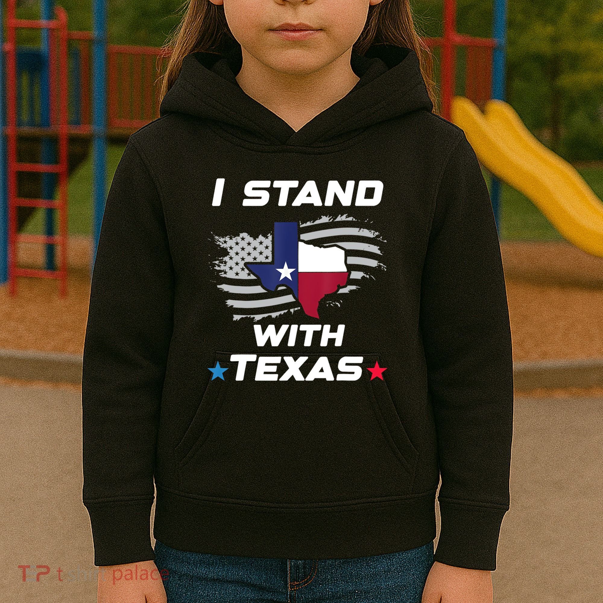 I Stand With Texas Kids Hoodie