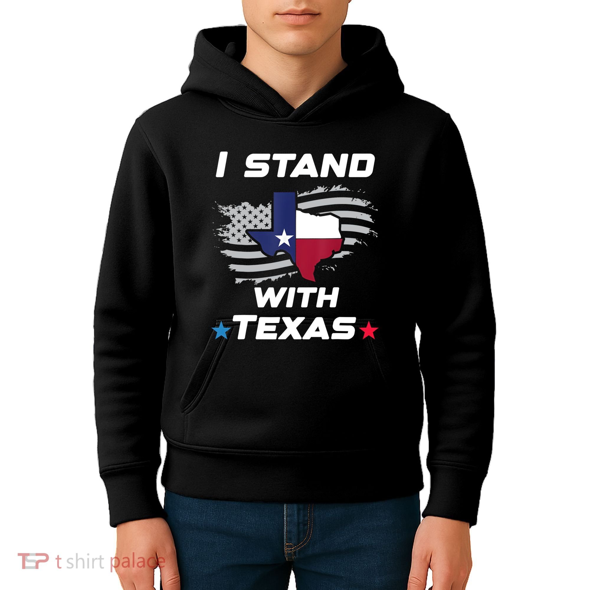 I Stand With Texas Kids Hoodie