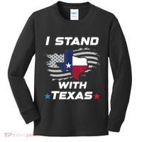I Stand With Texas Kids Long Sleeve Shirt thumb 0