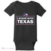 I Stand With Texas I Support Texas Baby Bodysuit thumb 0
