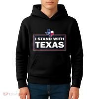 I Stand With Texas I Support Texas Kids Hoodie thumb 4