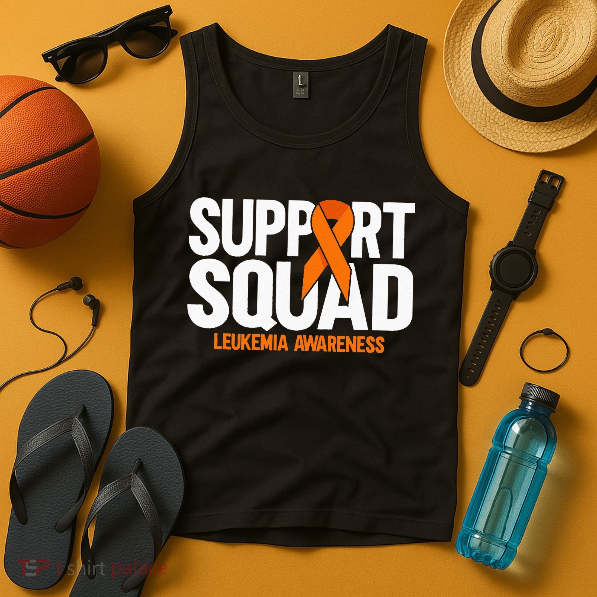 In September We Wear Orange Leukemia Awareness Tank Top