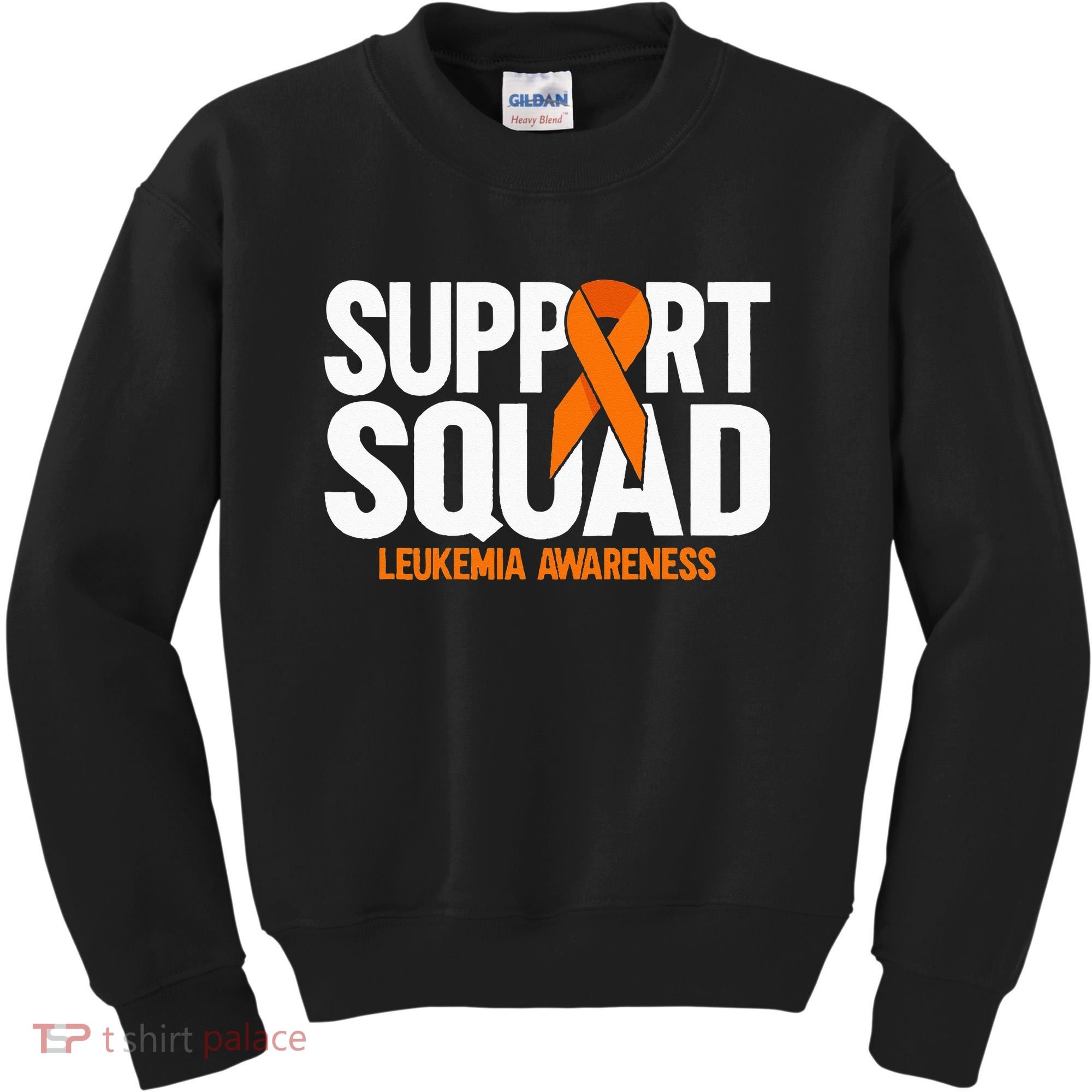 In September We Wear Orange Leukemia Awareness Kids Sweatshirt