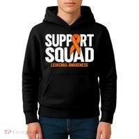 In September We Wear Orange Leukemia Awareness Kids Hoodie thumb 4