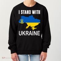 I Stand With Ukraine Map Women's Sweatshirt thumb 0