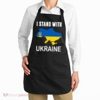 I Stand With Ukraine Map Apron thumb 2