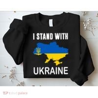 I Stand With Ukraine Map Sweatshirt thumb 2