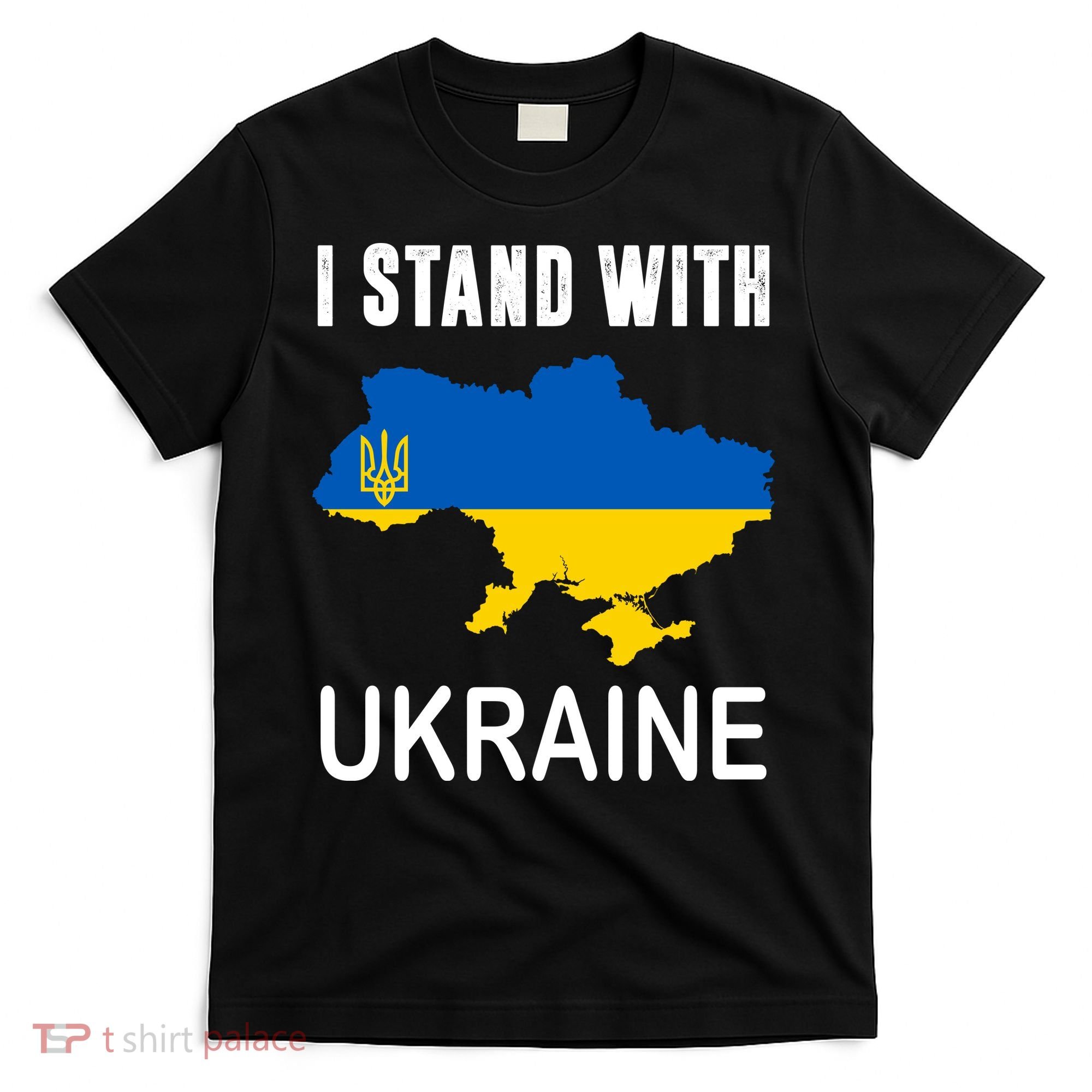 I Stand With Ukraine Map T-Shirt
