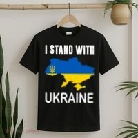 I Stand With Ukraine Map T-Shirt thumb 2
