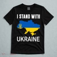 I Stand With Ukraine Map T-Shirt thumb 5