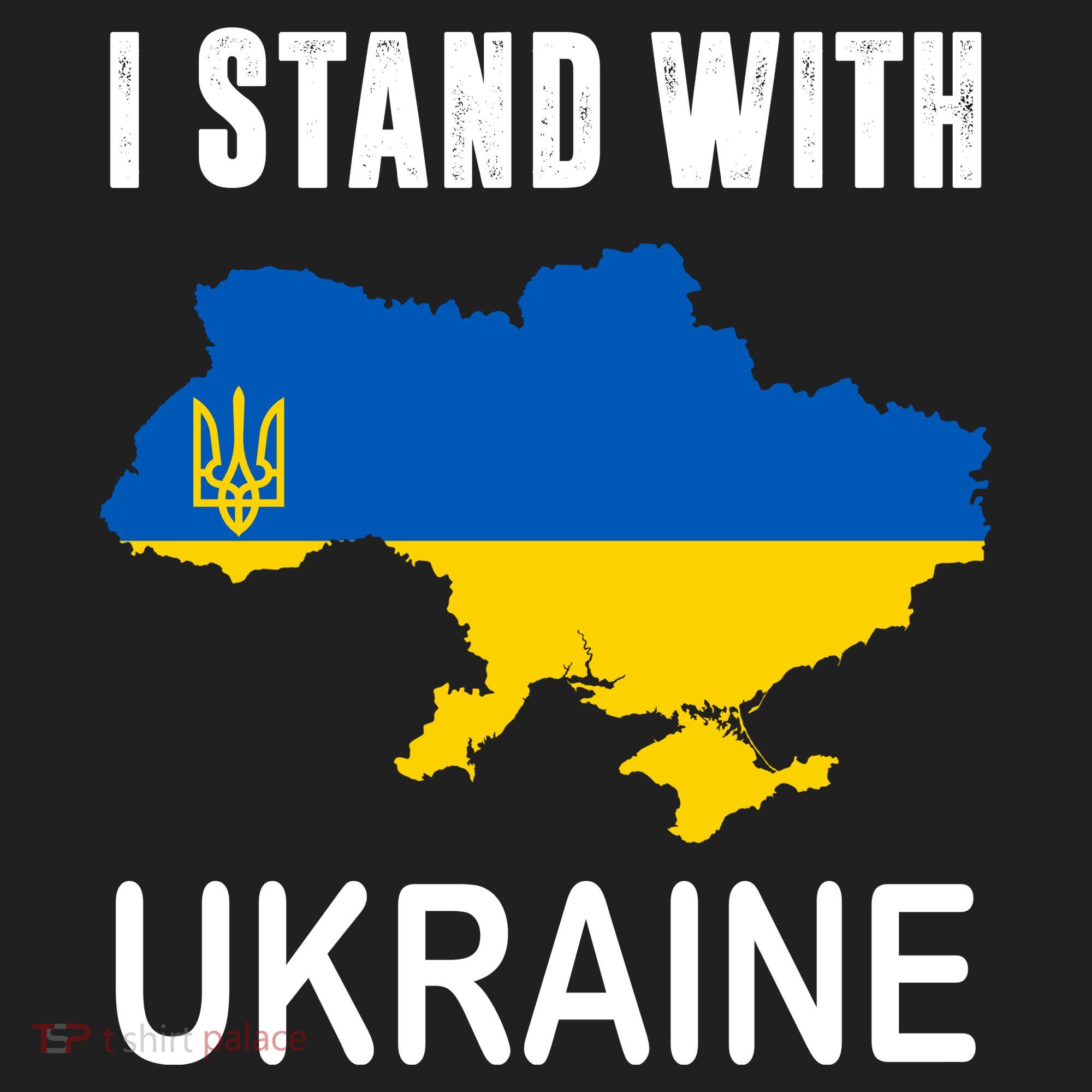 I Stand With Ukraine Map Beanie