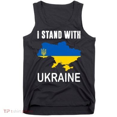 I Stand With Ukraine Map Tank Top