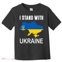 I Stand With Ukraine Map Toddler T-Shirt thumb 0