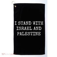 I Stand With Israel And Palestine Golf Towel thumb 0