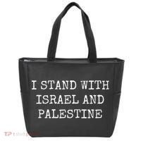 I Stand With Israel And Palestine Tote Bag thumb 0