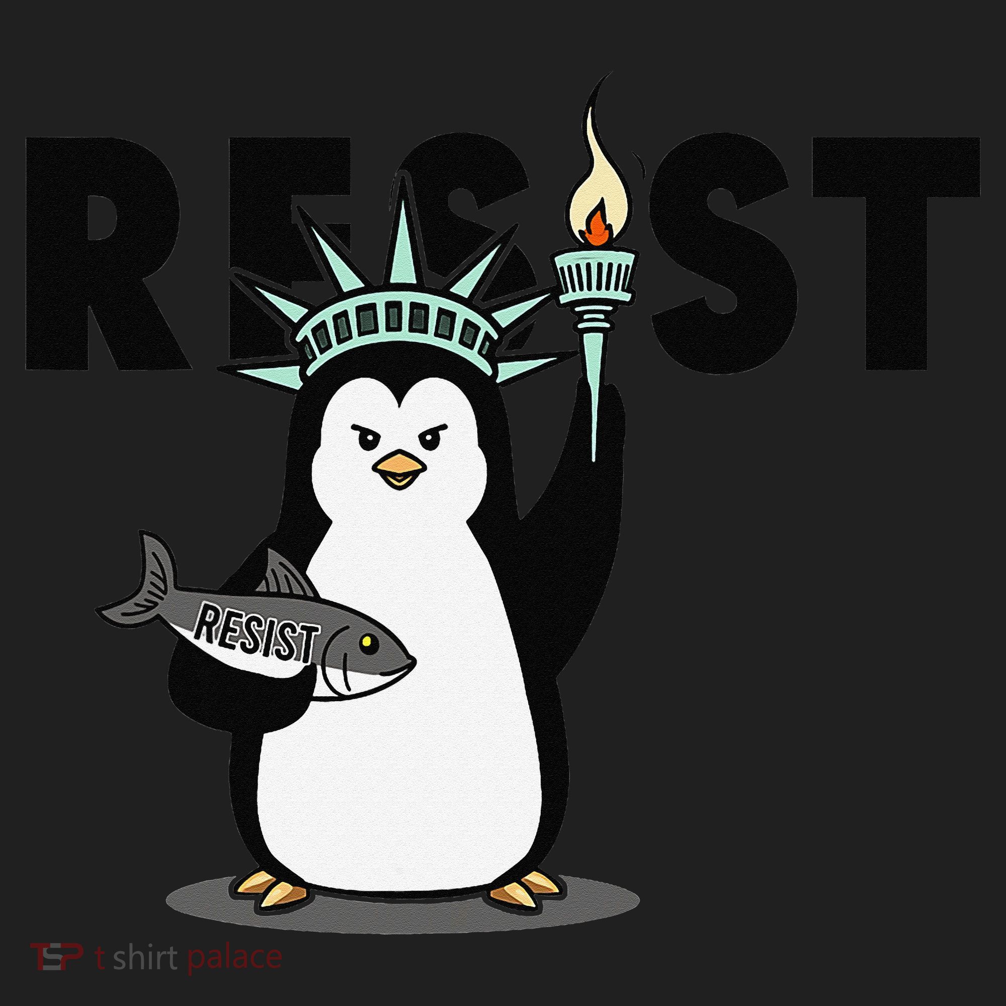 I Stand With The Penguins Resist Penguin Anti Trump Women's Sweatshirt
