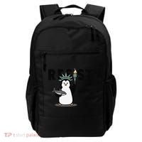 I Stand With The Penguins Resist Penguin Anti Trump Backpack thumb 0