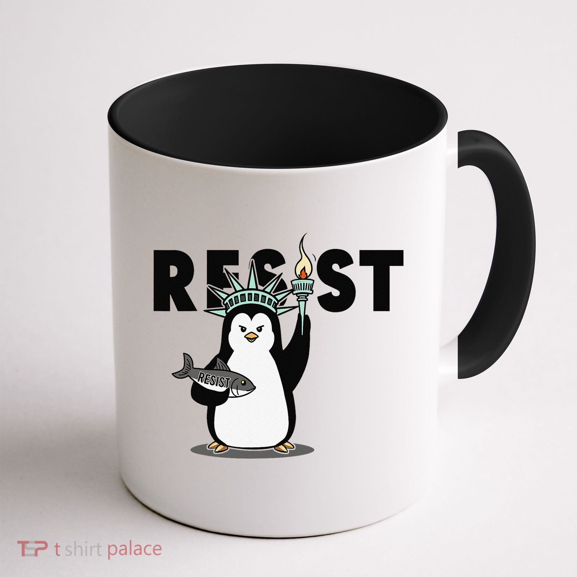 I Stand With The Penguins Resist Penguin Anti Trump Coffee Mug