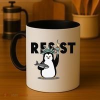 I Stand With The Penguins Resist Penguin Anti Trump Coffee Mug thumb 4