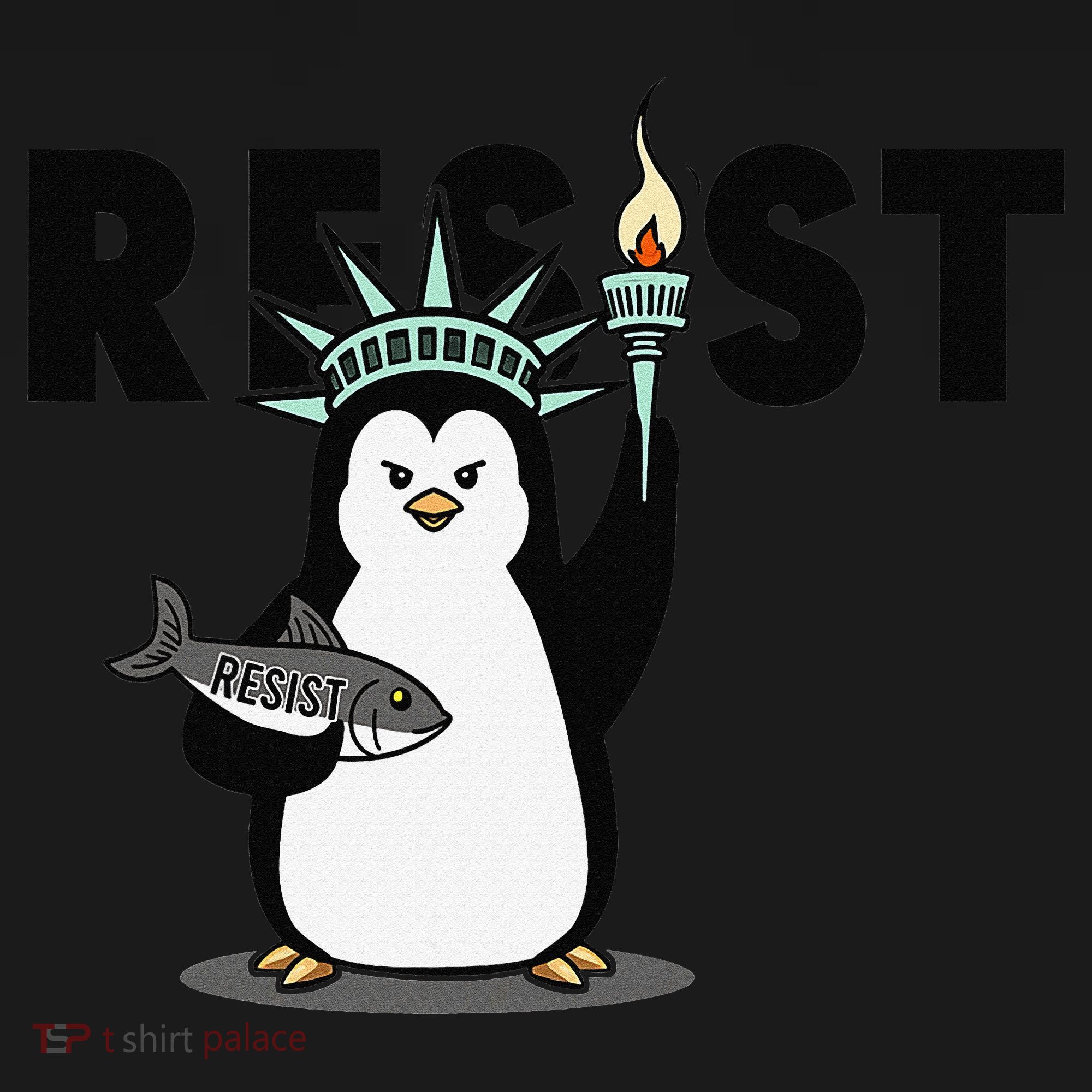 I Stand With The Penguins Resist Penguin Anti Trump Women's Hoodie